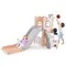 6-in-1 Toddler Slide and Climber Playset with Hoop and Ladder